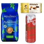 Кофе зерновой, Red Bull и печенье